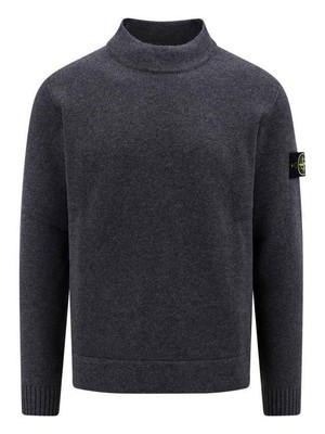 Stone Island Geelong Wool Mock Neck Knit Loose Fit 7915522B6 V0M67 133075411