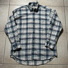 NICE Woolrich Men’s L Thick Flannel Red White Plaid Wool Rugged Outdoor Wear