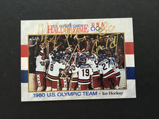 MIKE ERUZIONE AUTOGRAPHED 1991 U.S.A.1980 OLYMPICS HALL OF FAME CARD