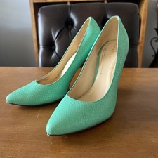 Cole Haan Green Pointed Toe Stiletto Pumps Wo...