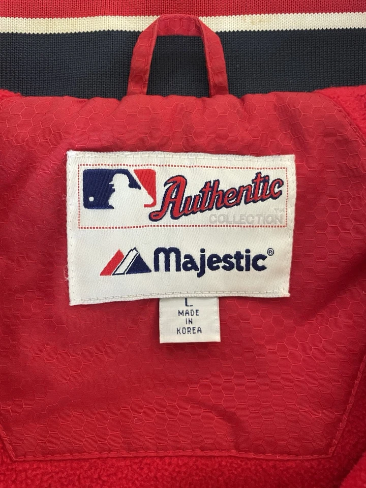  Majestic Anaheim Angels Vintage Windbreaker MLB Baseball Player Issued Large - Image 2 of 3