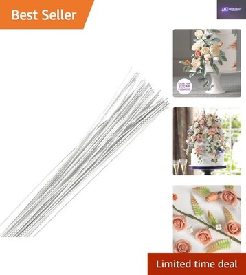 20 Stärke weiß Floristendraht - 36 cm Papier beschichtet für elegante Tortendekoration