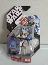 Star Wars 30th Anniversary Airborne Trooper Figure w Silver Coin Damage Card