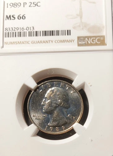 1989 P Washington Quarter NGC Certified MS66