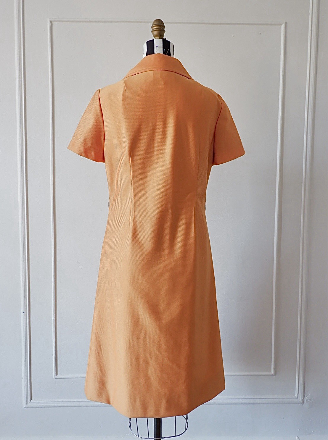 70s Dynasty Orange Mod Mini Dress - image 4