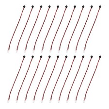 20Pcs Electret Microphone Condenser Pickup 4mm Pickup with 100mm Wire 58dB