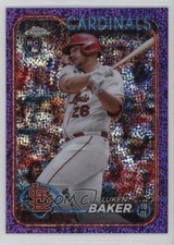 2024 Topps Chrome Purple Speckle Refractor /299 Luken Baker #132 07b3