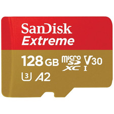 SanDisk 128GB Extreme microSDXC 190/90MB/s Read/Write SDSQXAA-128G-AN6MA