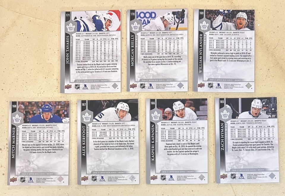 toronto-maple-leafs-2020-21-upper-deck-s1-base-team-set-of-7-hockey