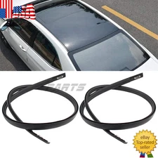 New Left & Right Roof Trim Molding Black For 2012-2015 Honda Civic Sedan 4-Door