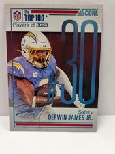 DERWIN JAMES JR 2024 Panini Score Top 100 Insert #30 CHARGERS - SSP - CASE HIT