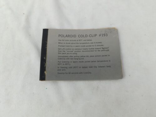 Vintage Polaroid Cold-Clip 193 with instructions - Picture 1 of 4