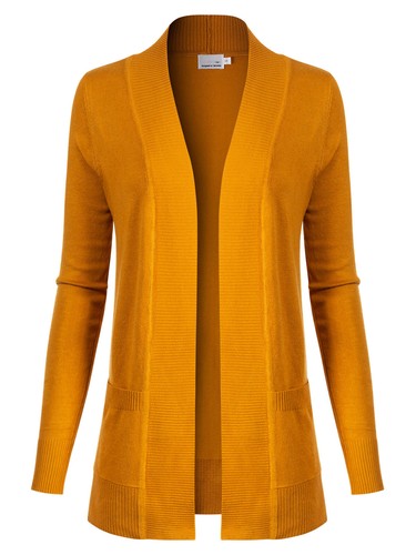 MixMatchy Open Front Long Sleeve Classic Knit Cardigan - Picture 12 of 180