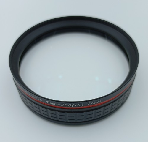 Camdiox achromatic close up macro +5 filter 77mm for 200mm tele zoom lens