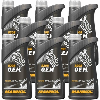 8x MANNOL 1 Liter O.E.M. 8208 Automatikgetriebeöl Getriebeöl