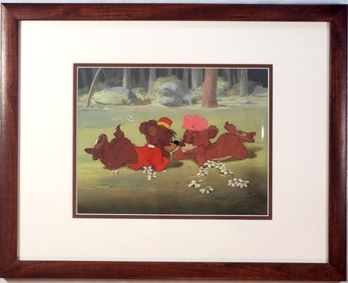 🔥 Disney Bongo Lulubelle 1947 Courvoisier Original production cel hand painted