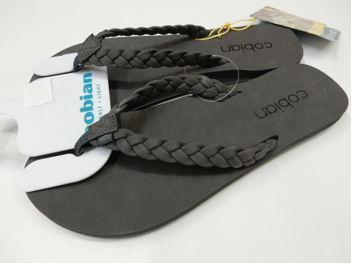 Cobian Womens Braided Pacifica Charcoal 8 eBay