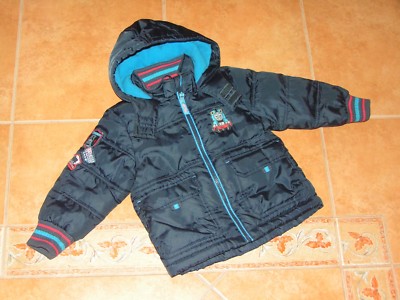 Disney Winterjacke dunkelblau warm gefüttert mit Kapuze Thomas Lokomotive Gr.92