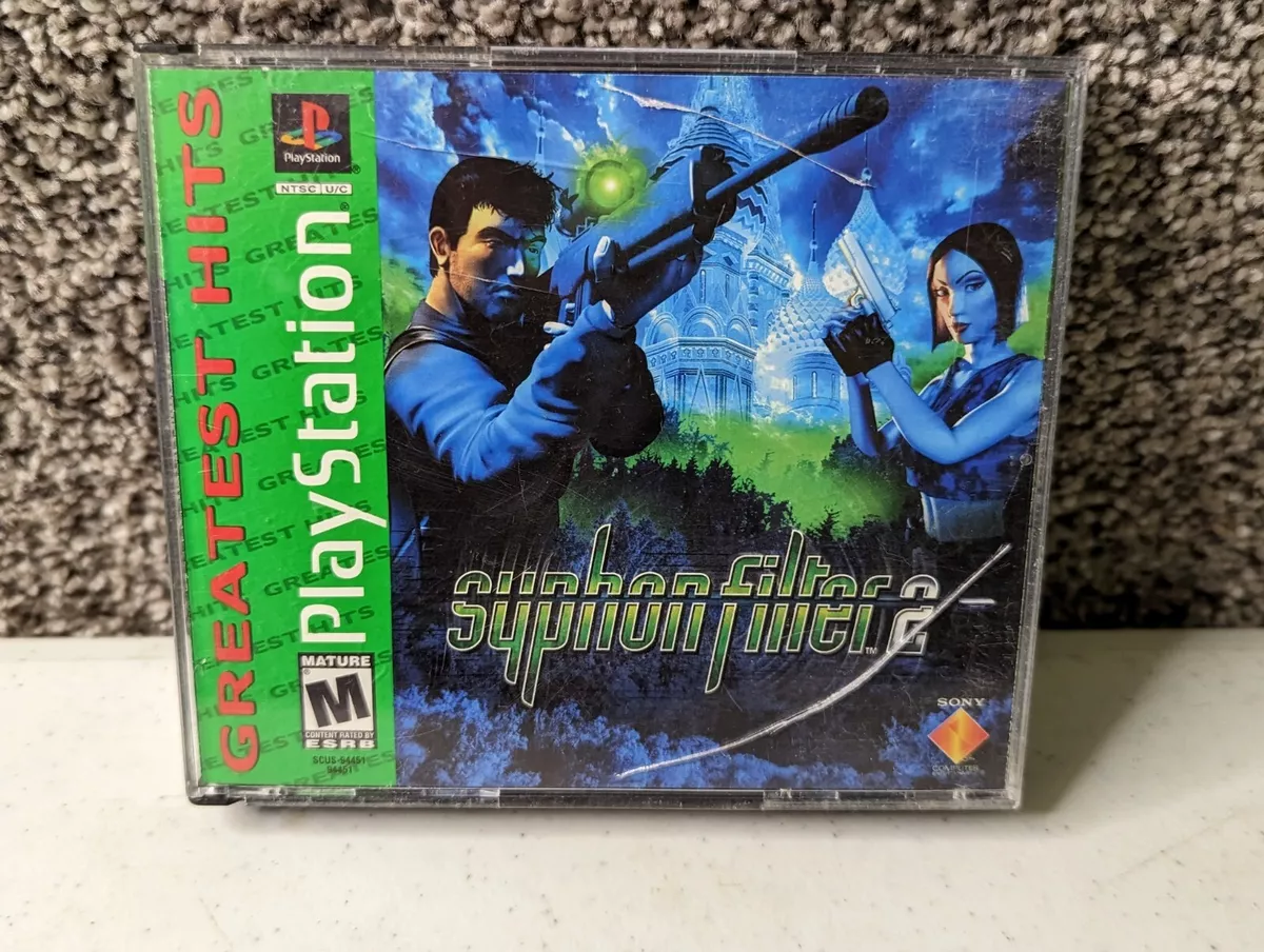 Ps1 - Syphon Filter 2 Black Label Sony PlayStation 1 Complete