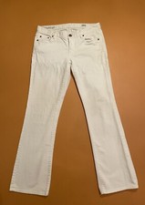 Vintage 90s Woman  s 29S Brand White Bootcut Jeans