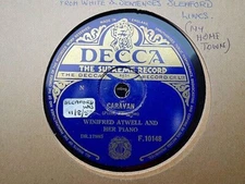 WINIFRED ATWELL - CHOOSE ONE FROM A LIST OF TWELVE 78 rpm discs