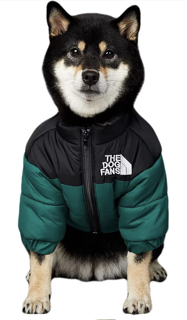 Manteau de chien d hiver The Dog Face - Doudoune imperméable taille L noire