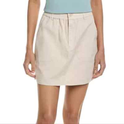 NWT Michael Stars Monroe Anthropologie Stretch Twill Mini Skirt in Cement  Medium