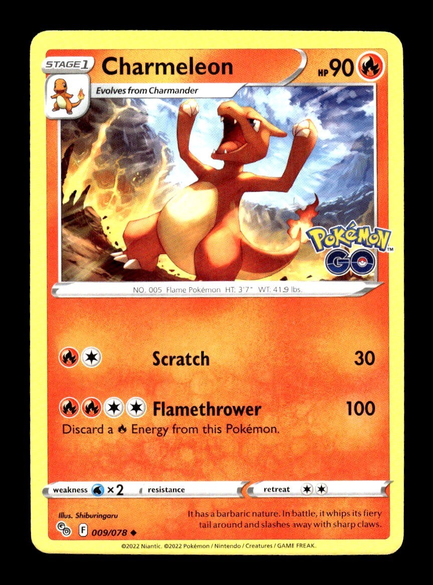 charmeleon pokemon go card value Charmeleon (009/078) [Pokémon GO]