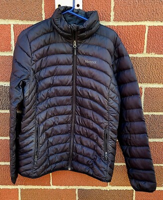 Marmot Insulated Down Puffer Jacket Womens L 600 Fill Full Zip Men