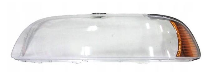 Verre de phare gauche BMW E39 de 2000 à 2004 avec finition insert orange d'origine