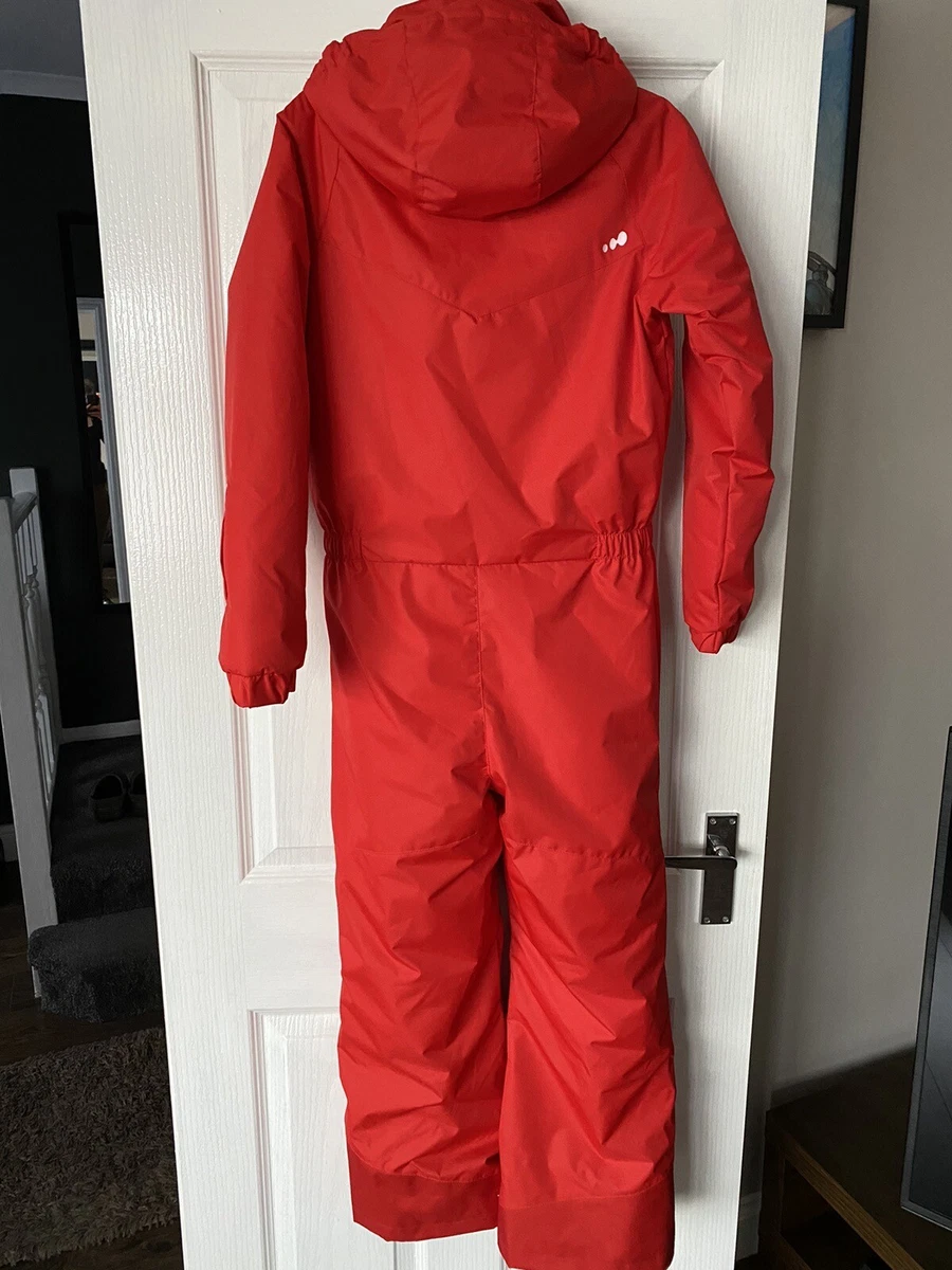 KIDS SKI SUIT 12 Years Girls Boys DECATHLON WEDZE One Piece Red