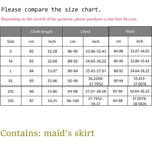 Oktoberfest Costumes Adult Halloween Clothes Maid Suit Cosplay Uniforms w/ socks - Picture 11 of 14