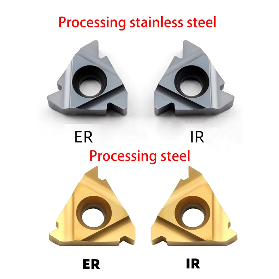 Threading carbide inserts 22ER/IR 3.5ISO 4.0ISO 5.0ISO 5.5ISO 6.0ISO 22IR N55 60 - Image 2 of 4