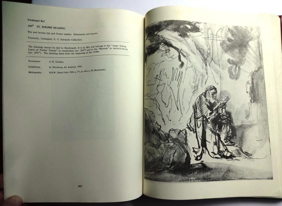 Collector Books "Drawings of the Rembrandt School" Books 1 & 2 Abaris Books Inc Foto 3 de 4