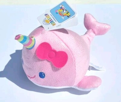 Hello Kitty Build A Bear Narwal Sommerwellen Narwal Plüschtier ca. 10 cm neu mit Etikett 
