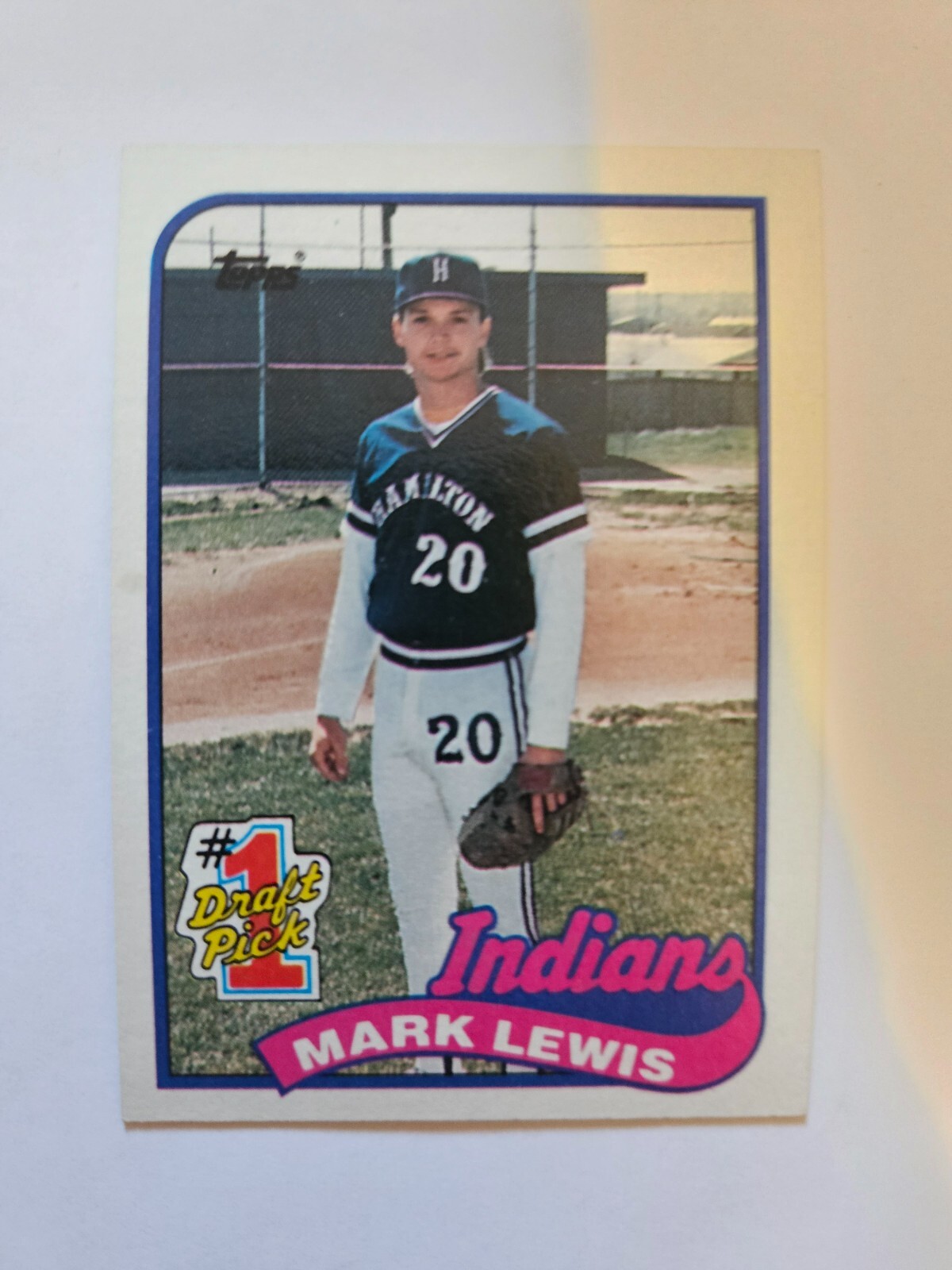 1989 TOPPS MARK LEWIS RC #222 NM
