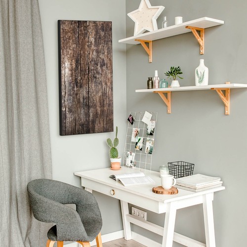 banjado Design Magnetwand aus Metall Motiv Pinnwand Magnettafel Altes Holz - Bild 5 von 25