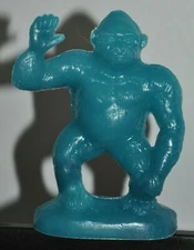 Mold-A-Rama LARGE Waving Gorilla souvenir toy - AQUA BLUE