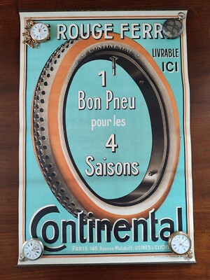 Original altes Plakat Le Rouge Ferré um 1910 Continental