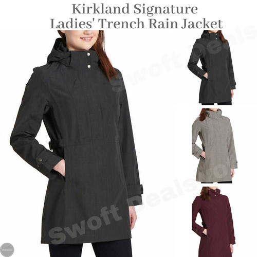 Kirkland Signature Ladies' Trench Rain 