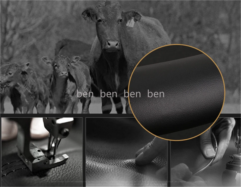 Black 38cm/15inch Steering Wheel Cover For Mercedes Benz New Faux Leather Nice - Image 4 of 4