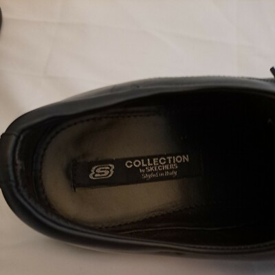 Sketchers Collection Black Leather SKECHERS Work Relaxed Fit: Nampa SR77156 Slip-Resistant Work  main image 2