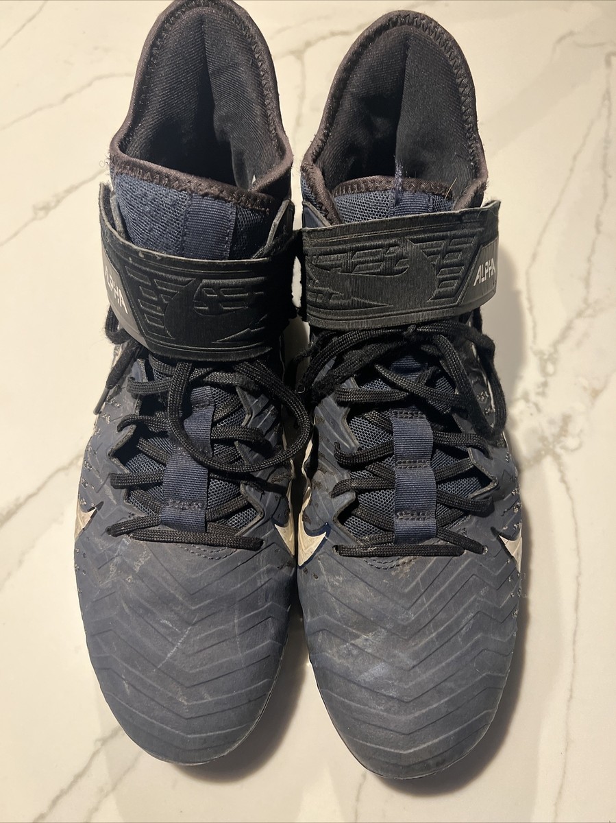 Nike Alpha Menace Pro 2 Mid Football Cleats Navy Blue AQ3209  display picture 1