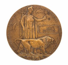 WW1 Memorial Plaque John Constable Original