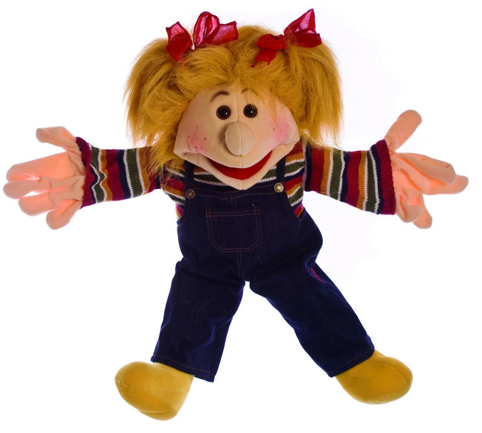 XXL Handpuppe 65cm Mädchen Maja Living Puppets Bauchrednerpuppe Therapiepuppe