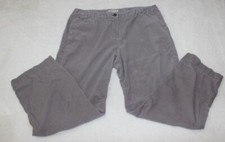 Pendleton Gray Corduroy Pants Small Wale Cotton Stretch Pockets 16