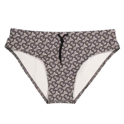 Burberry Men's Mid Grey Grayes Monogram Swim Briefs