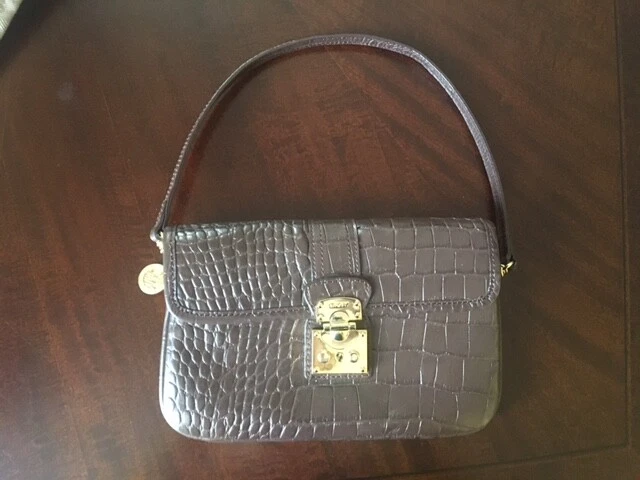 Dkny crocodile effect leather bag sales