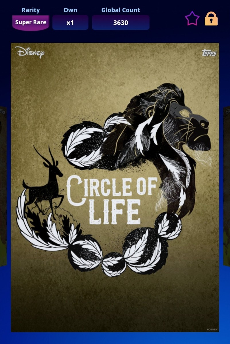 Circle of life エンチャンテッド Disney Collect 2020 Super Rare Regal Gold Circle Of Life Lion King