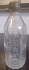 Vintage Pyrex Glass Baby Nurser Bottle 8 oz 6 Sided